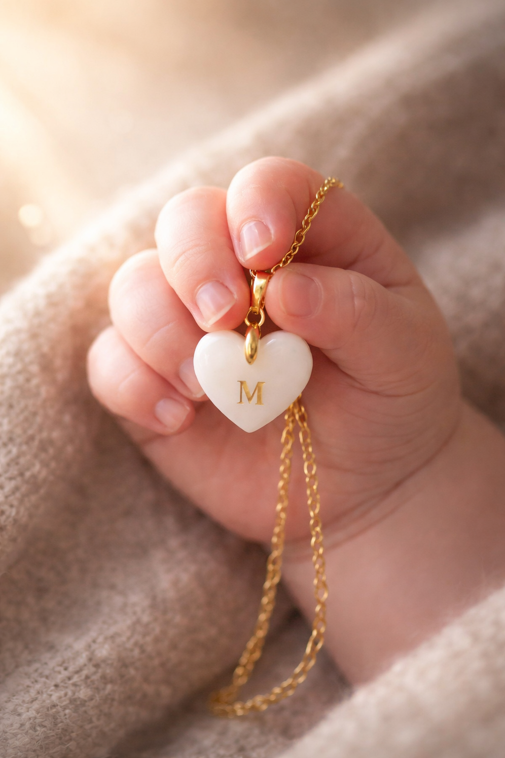 Colgante corazón personalizado con leche materna – joya emocional de lactancia