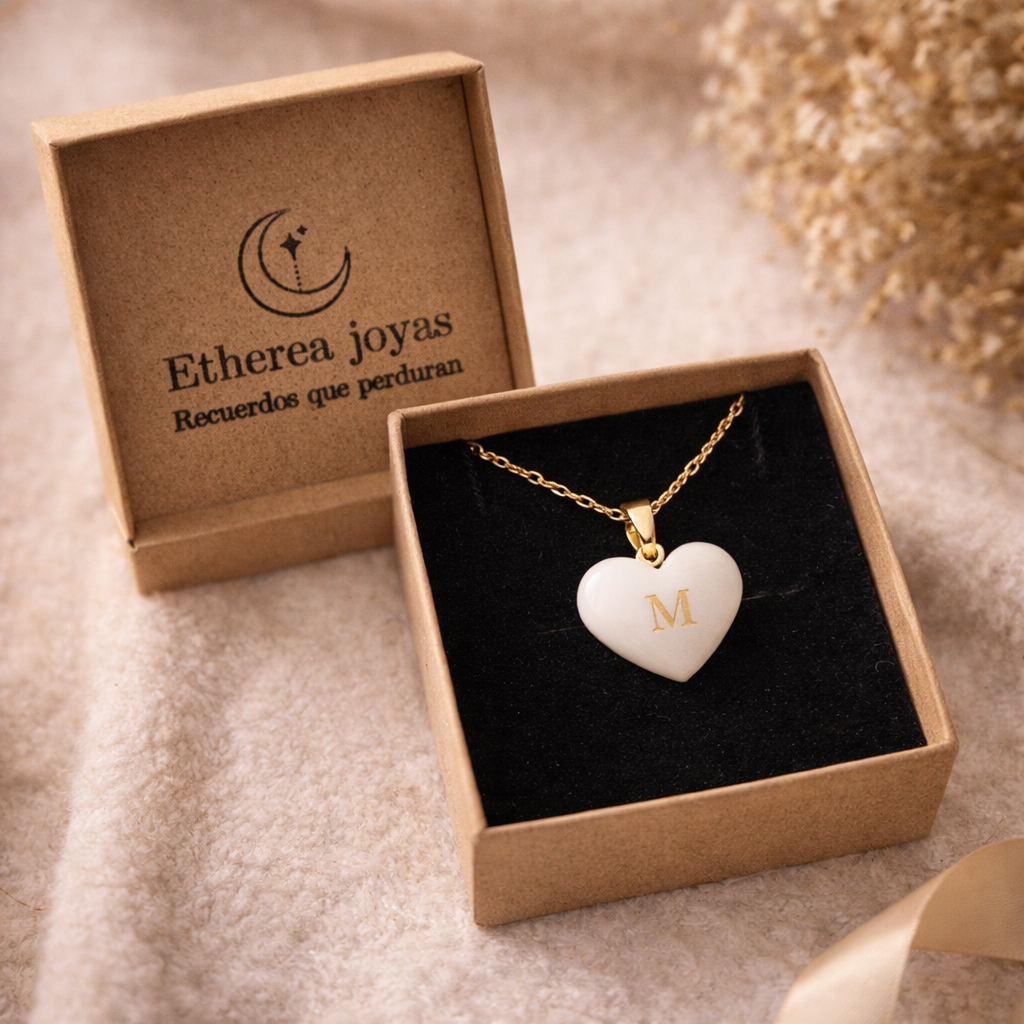Colgante corazón personalizado con leche materna – joya emocional de lactancia