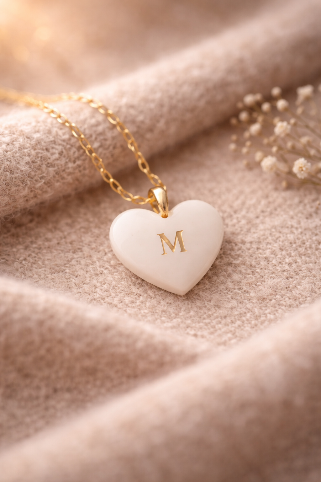 Colgante corazón personalizado con leche materna – joya emocional de lactancia